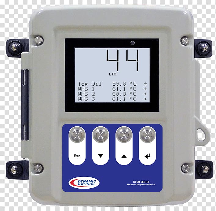 Electronic component Electronics Transformer Computer Monitors Temperature, blue label transparent background PNG clipart