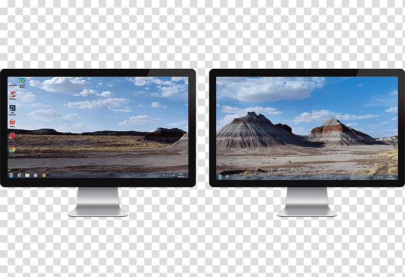 Computer Monitors Display device Multi-monitor Taskbar, monitors transparent background PNG clipart