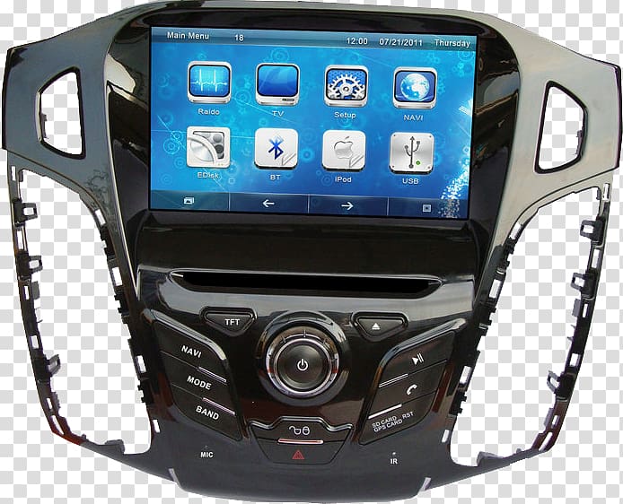 2012 Ford Focus 2013 Ford Focus Car GPS Navigation Systems, ford transparent background PNG clipart