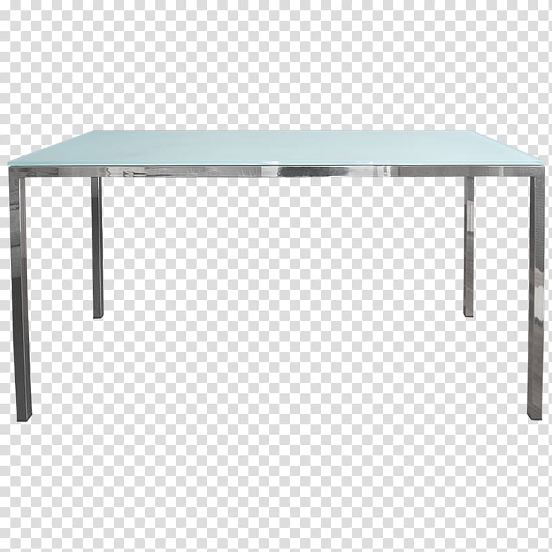 Rectangular Frosted Glass Top Table With Gray Base Coffee Tables