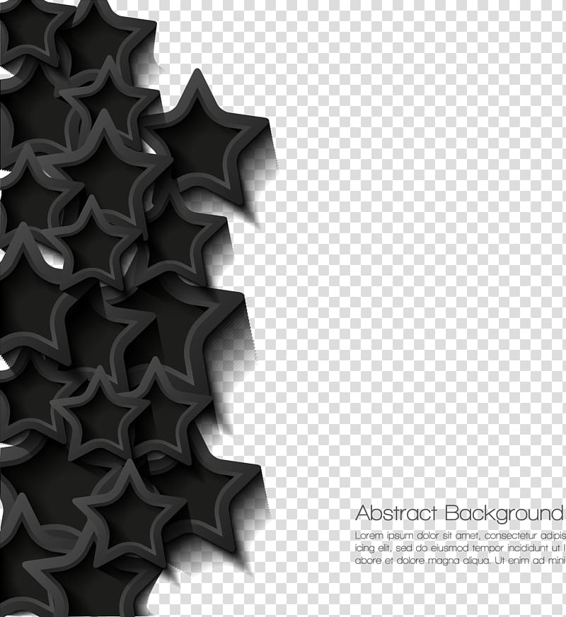 Black Star Euclidean , Decorative black stars transparent background PNG clipart