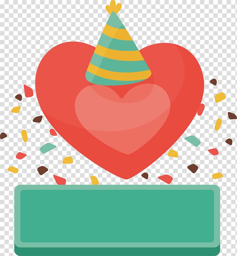 Birthday Party Gratis, Red love birthday party poster transparent background PNG clipart