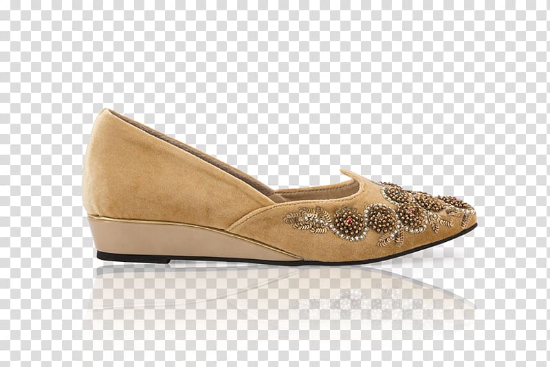 Shoe Wedge Zardozi Embroidery Craft, gold shoes transparent background PNG clipart