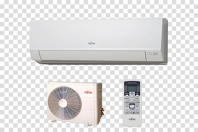 Fujitsu ASY 25 Ui LLCC Air conditioning Power Inverters Electronics, split the wall transparent background PNG clipart