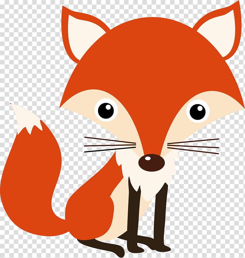 red fox illustration, Woodland Nursery Idea Baby shower Animal, Fox transparent background PNG clipart