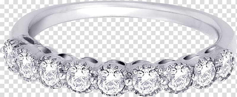Jewellery Silver Ring , Silver Ring With Diamonds transparent background PNG clipart