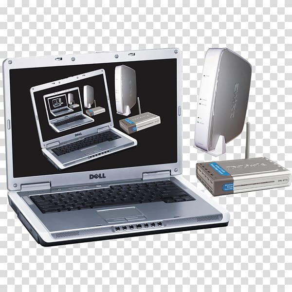 Dell Inspiron Netbook Laptop Computer hardware, computer network transparent background PNG clipart