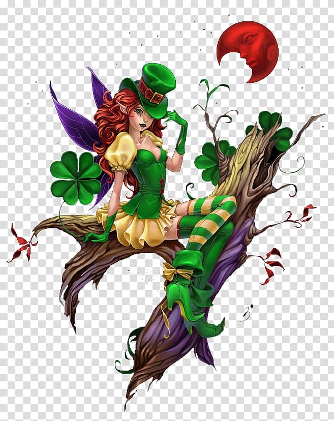 Fairy Leprechaun Saint Patrick's Day Elf Irish people, Fairy transparent background PNG clipart
