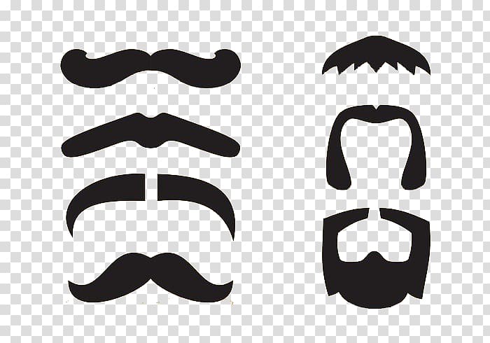 assorted mustache collage illustration, Moustache Beard , Beard cartoon material transparent background PNG clipart