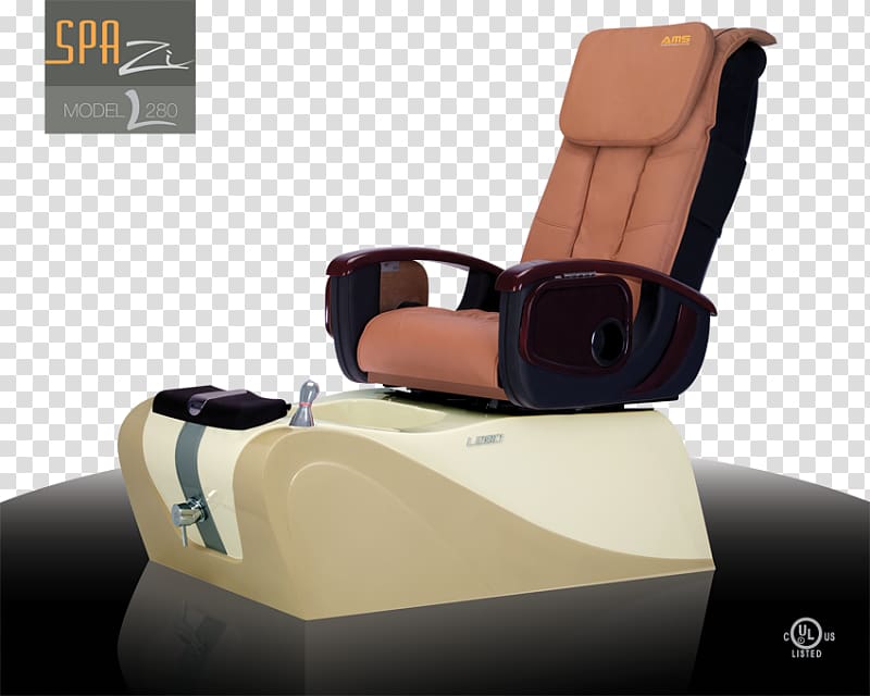 Massage chair Pedicure Day spa, chair transparent background PNG clipart