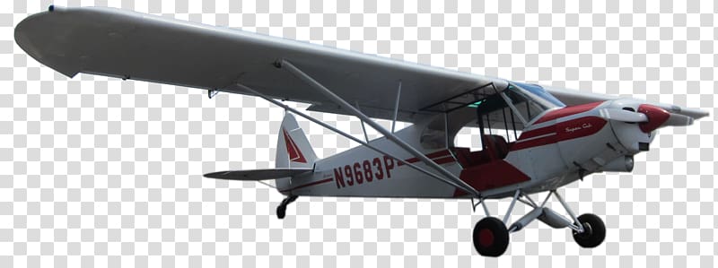 Light aircraft Piper PA-18 Super Cub Piper J-3 Cub Airplane, aircraft transparent background PNG clipart