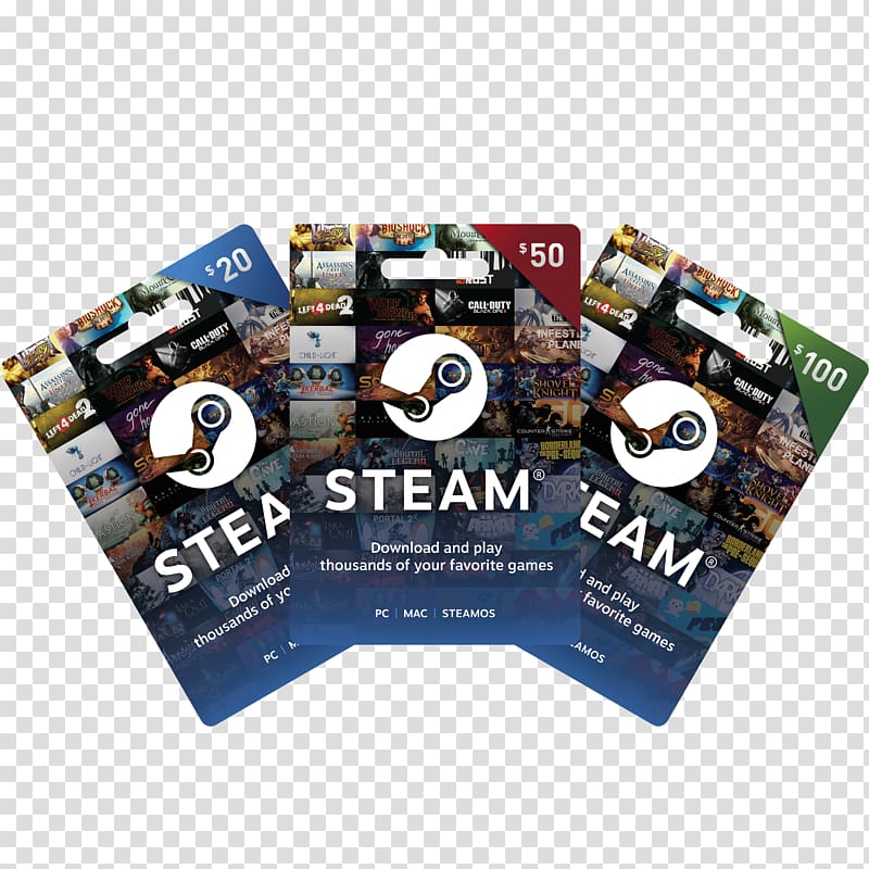 Gift card Steam Wallet Video Games, gift transparent background PNG clipart