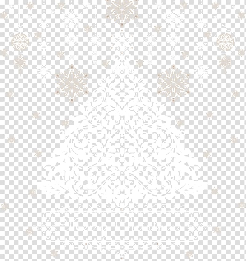 Line Symmetry Angle Point Pattern, Snowflake Christmas tree transparent background PNG clipart