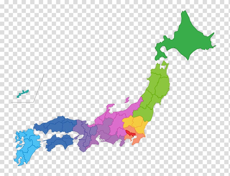 Map Geography Tokyo Prefectures of Japan Japanese archipelago, map transparent background PNG clipart