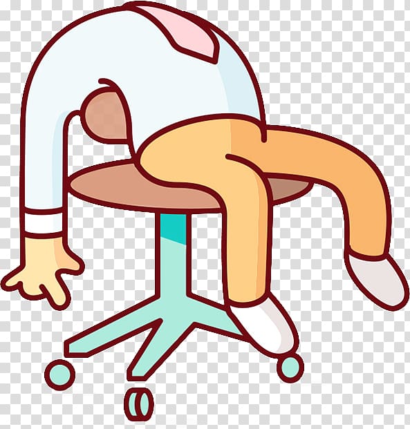 Chair, Sat slumped in a chair on the people transparent background PNG clipart