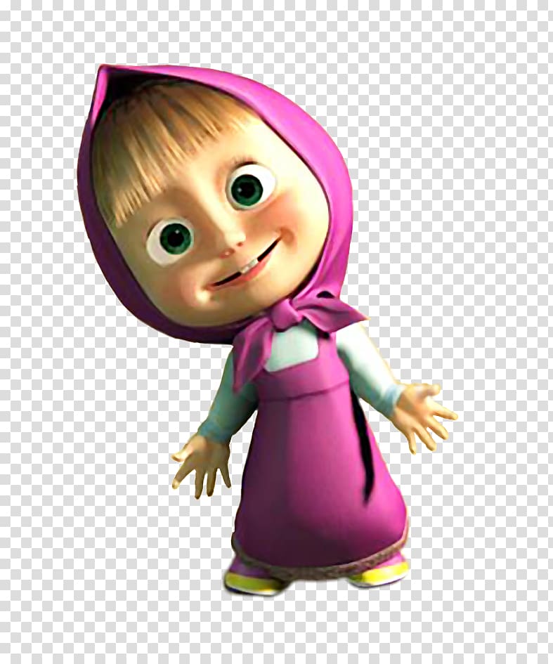 Masha and the Bear Masha character, Masha and the Bear Sticker , masha transparent background PNG clipart