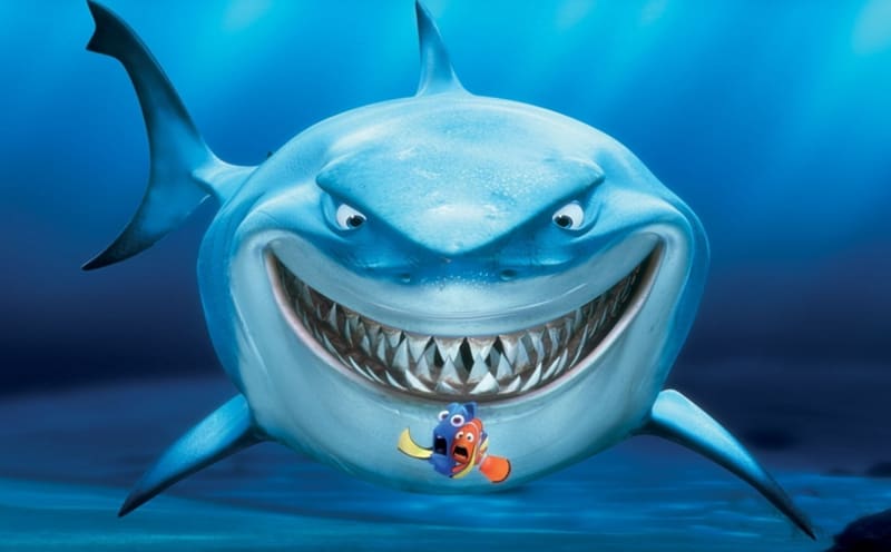 Finding Nemo Bruce T Shirt Shark Wall Decal Ferocious Shark
