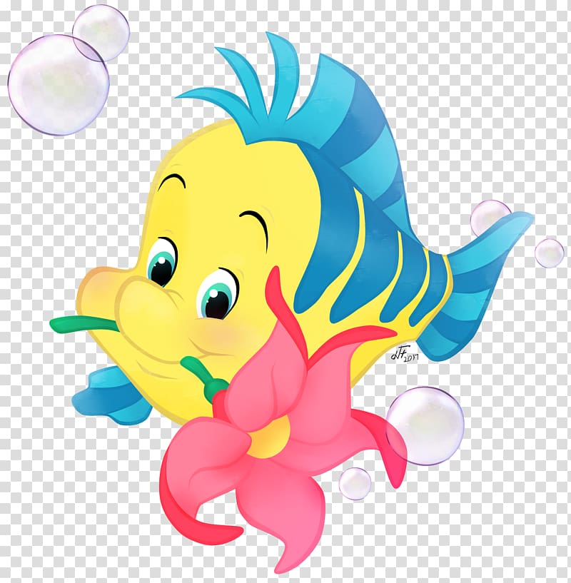 The Little Mermaid Flounder illustration, Flounder Ariel Sebastian King Triton Mermaid, ariel mermaid transparent background PNG clipart