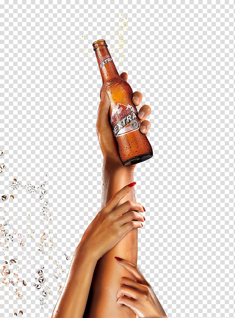 Beer bottle Oktoberfest Liqueur, Creative beer posters element transparent background PNG clipart