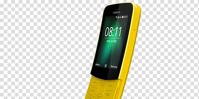 Feature phone Smartphone Nokia 8110 4G Nokia 8810, smartphone transparent background PNG clipart