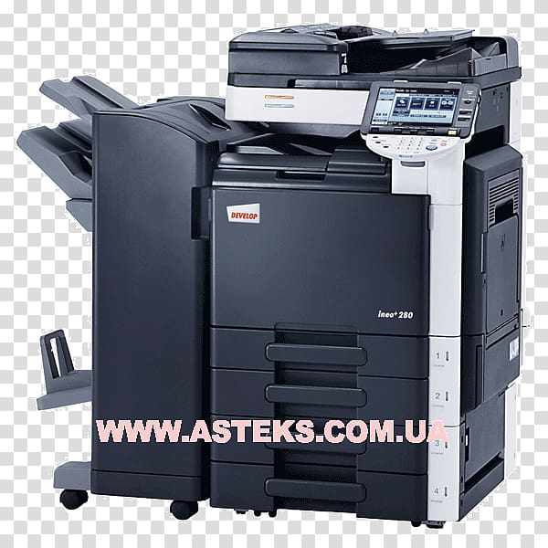 Konica Minolta copier Multi-function printer, printer transparent background PNG clipart