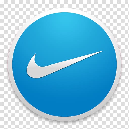 Nike logo, blue symbol aqua, Nike transparent background PNG clipart