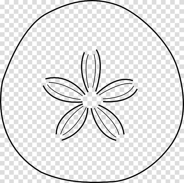 White Circle Area Pattern, Starfish Outline transparent background PNG clipart