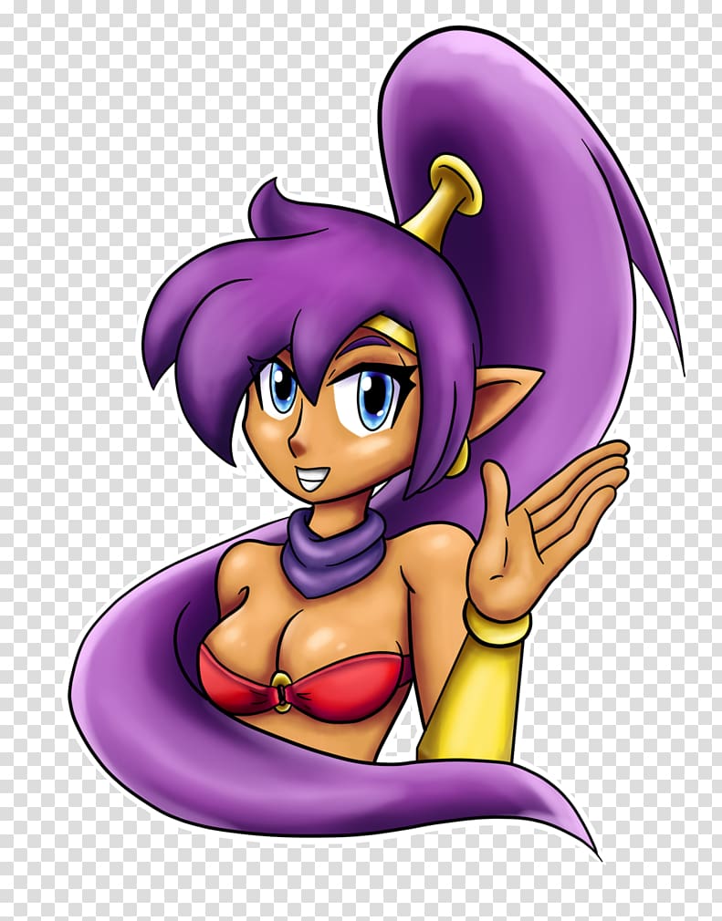 Shantae Art 16 October , Smurfs And The Halfgenie transparent background PNG clipart