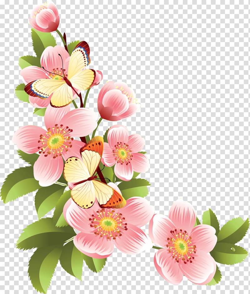 floral banner clip art