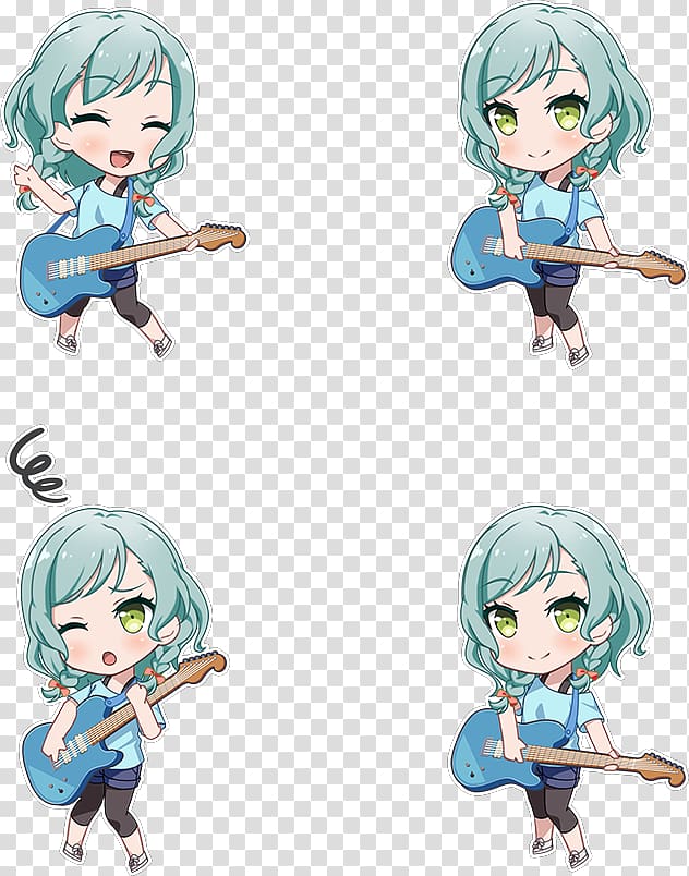 BanG Dream! Girls Band Party! Chibi Mangaka Craft Egg, Chibi transparent background PNG clipart