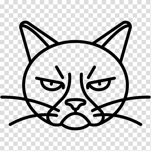 angry cat drawing