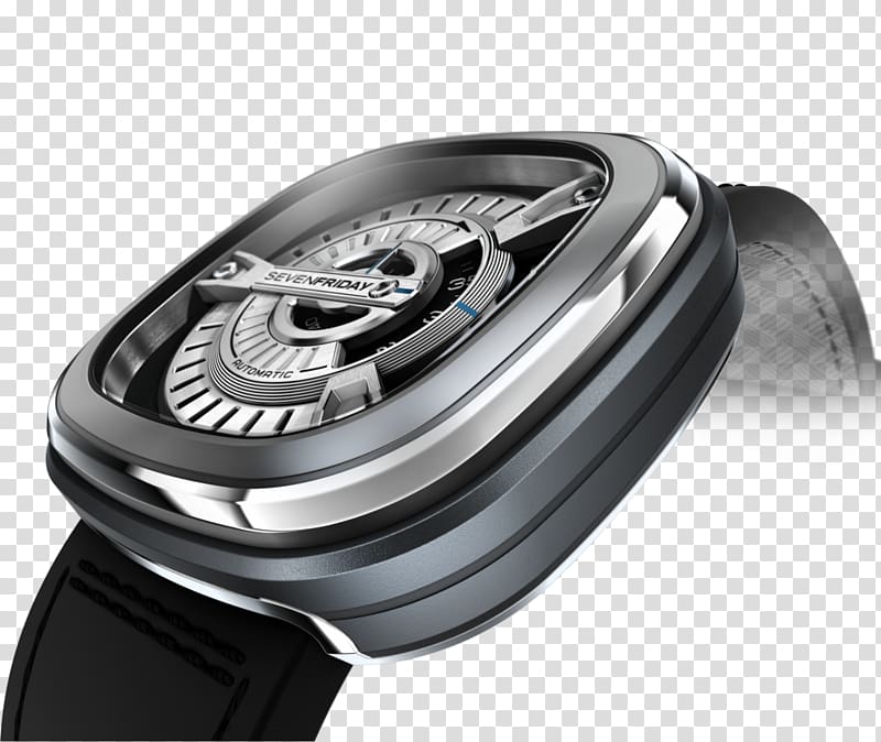 Automatic watch SevenFriday Clock Mechanical watch, watch transparent background PNG clipart