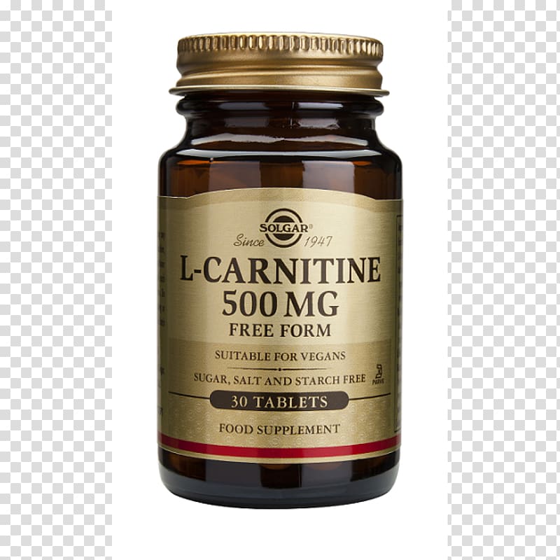 Dietary supplement Levocarnitine Acetylcarnitine Solgar Inc. Tablet, tablet transparent background PNG clipart