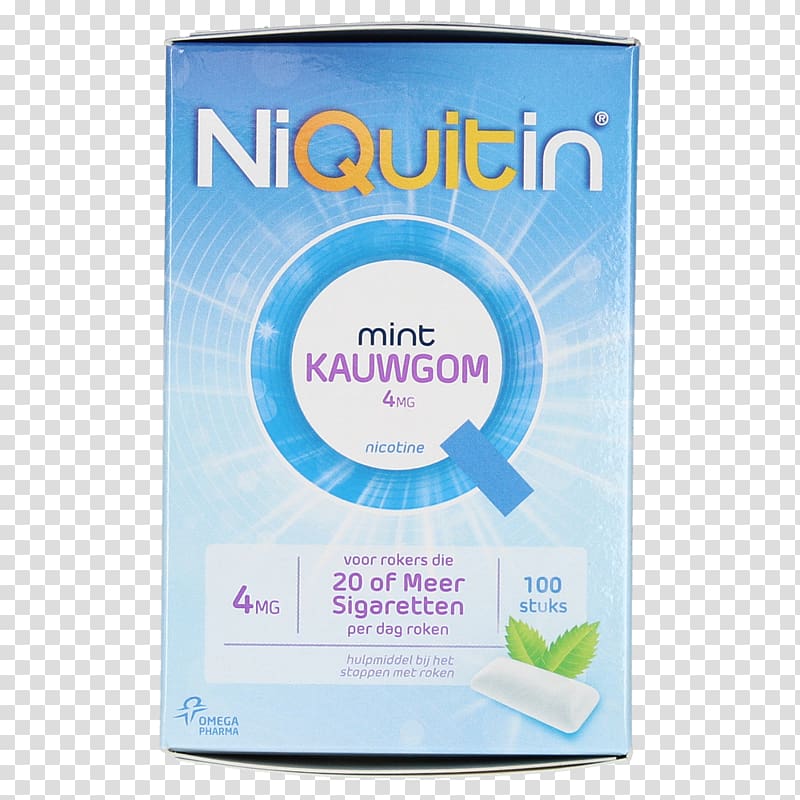 Chewing gum Niquitin Nicotine Peppermint Pharmaceutical drug, chewing gum transparent background PNG clipart