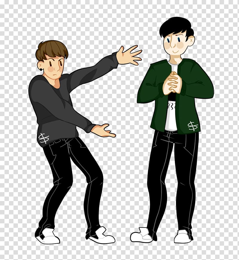 Dan and Phil Fan art VidCon US Drawing, dan and phil drawing transparent background PNG clipart