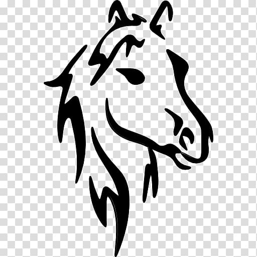 Horse Drawing Stencil Sketch, horse transparent background PNG clipart