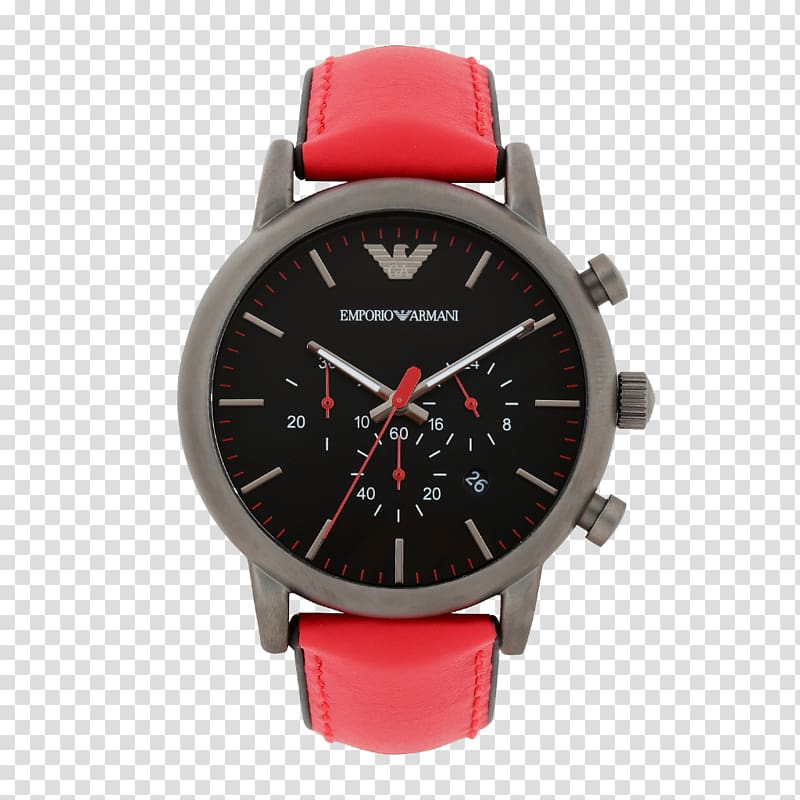 Watch Emporio Armani AR1979 Fossil Men\'s Nate Chronograph, watch transparent background PNG clipart