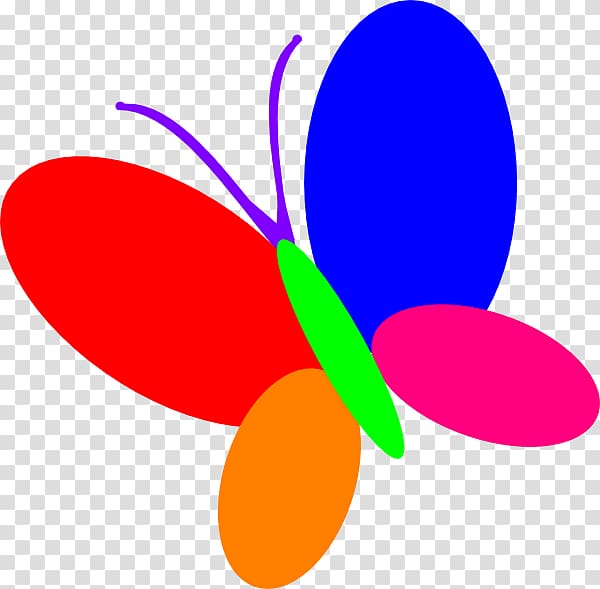 Butterfly Color , multicolor light effect transparent background PNG clipart