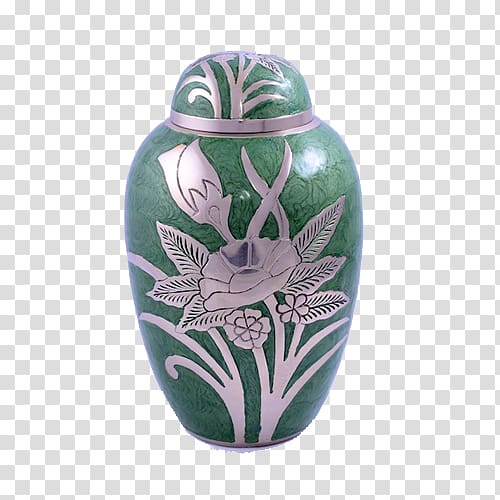 Bestattungsurne Flower garden Vase Ceramic, green flower transparent background PNG clipart