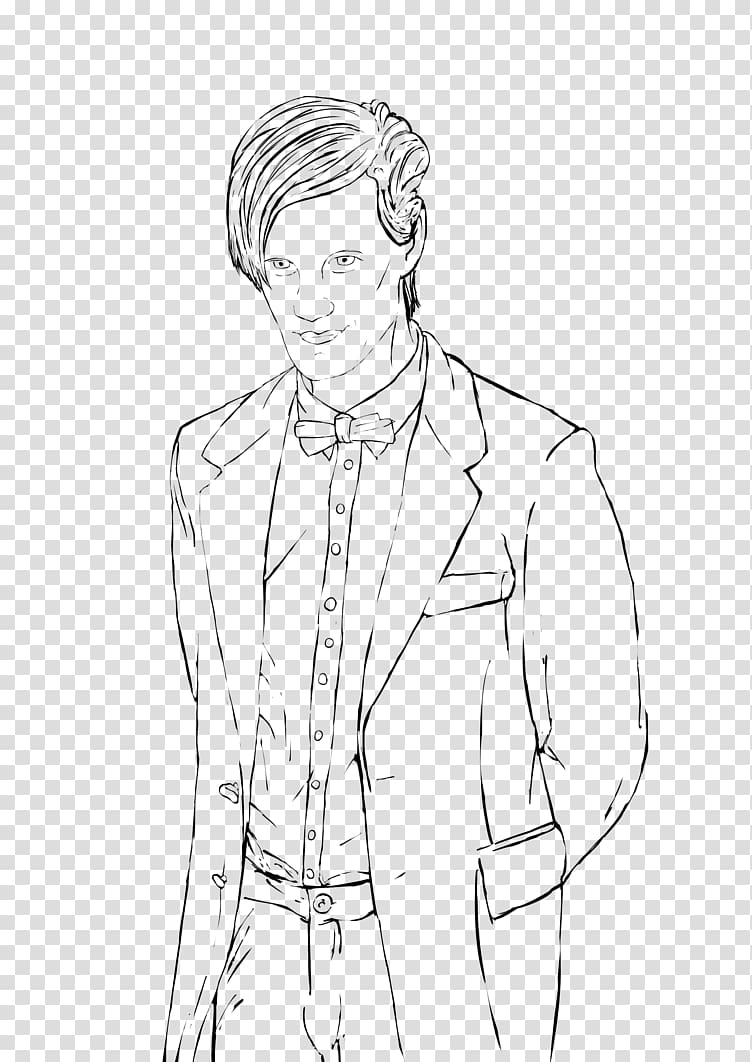 Tenth Doctor Line art Drawing TARDIS, doctor who transparent background PNG clipart