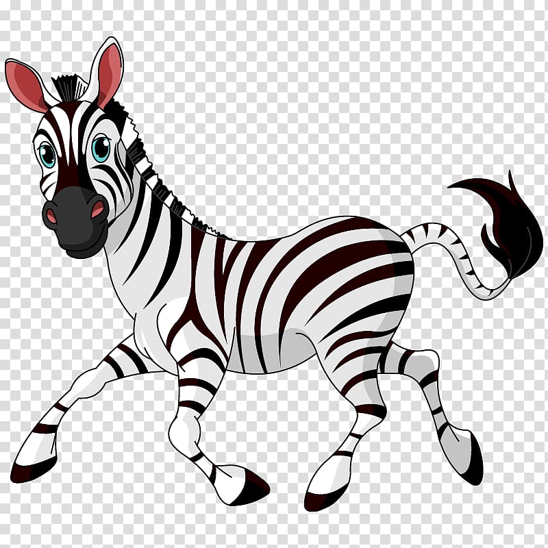 Drawing , cartoon zebra transparent background PNG clipart