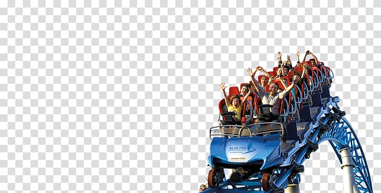 Eurosat Blue Fire Tivoli Gardens Disneyland Park Amusement park, Roller coster transparent background PNG clipart