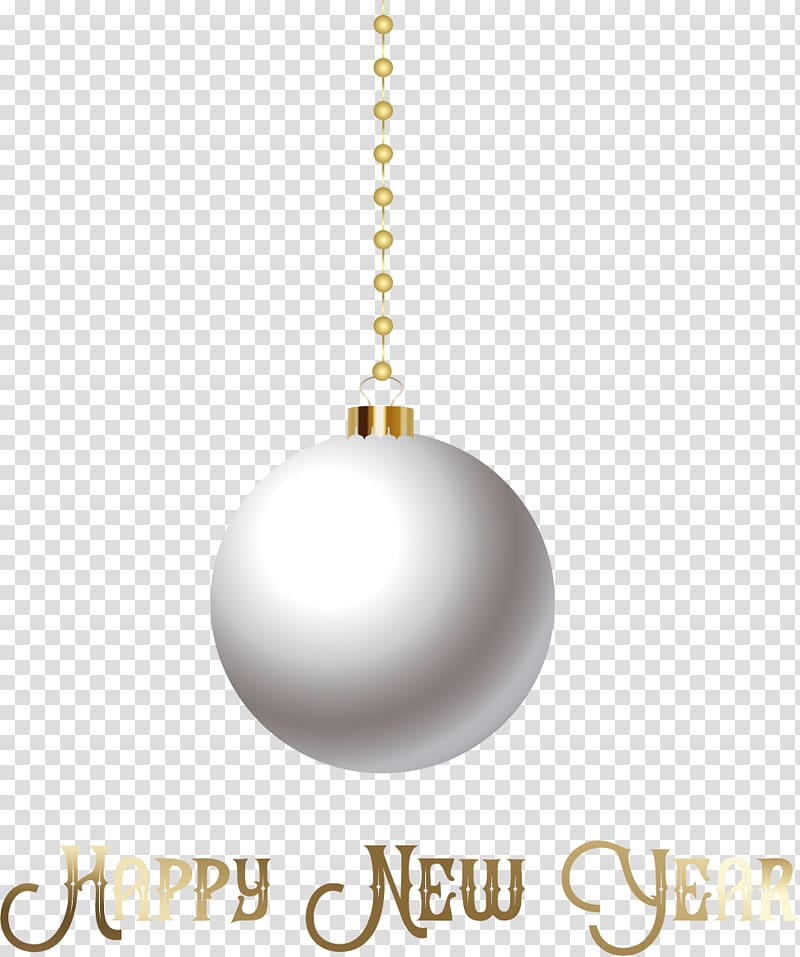 Light White, White high-gloss holiday ball ornaments transparent background PNG clipart