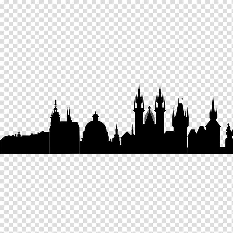 Prague Silhouette , Prague transparent background PNG clipart
