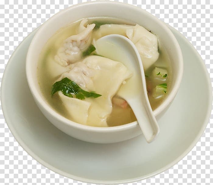 Wonton Pelmeni Hot and sour soup Chinese cuisine Fish slice, Egg transparent background PNG clipart