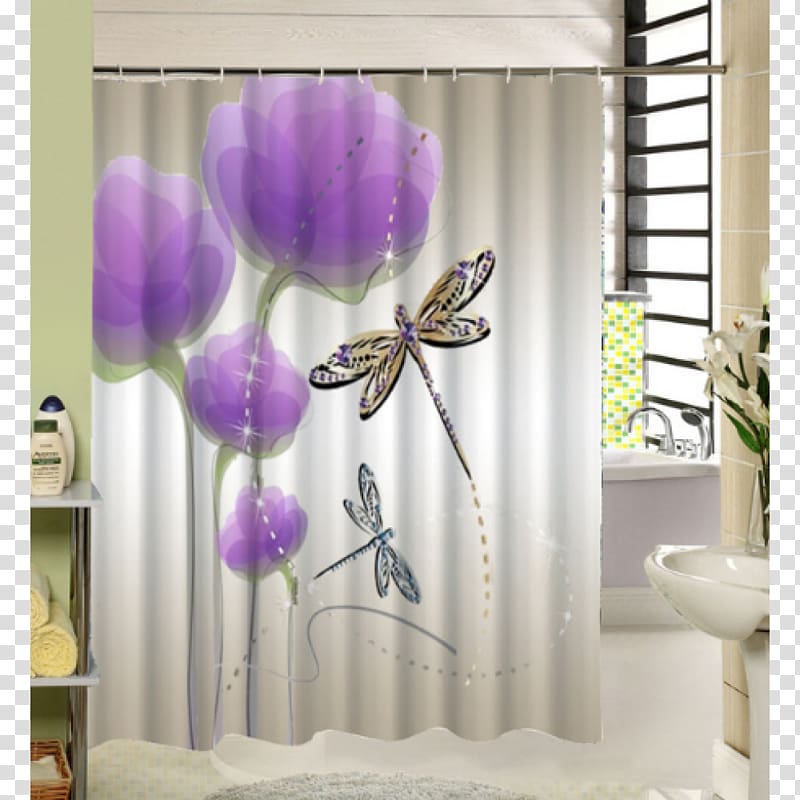 Curtain Douchegordijn Shower Bathroom Textile, waters plashing transparent background PNG clipart