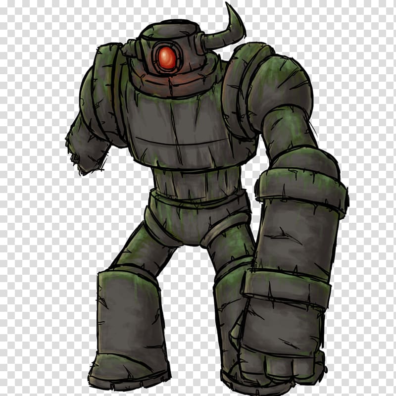 Golem Chibi Minecraft Drawing, stone cold transparent background PNG clipart