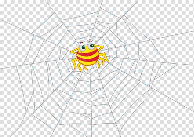 Spider web Cartoon Illustration, Cartoon spider web transparent background PNG clipart