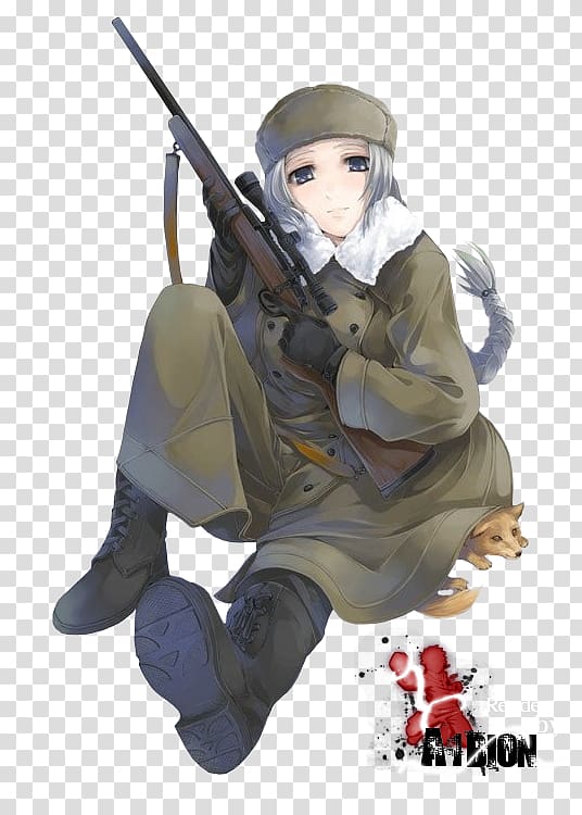 Anime Female Russia Soldier, Female Soldier transparent background PNG clipart