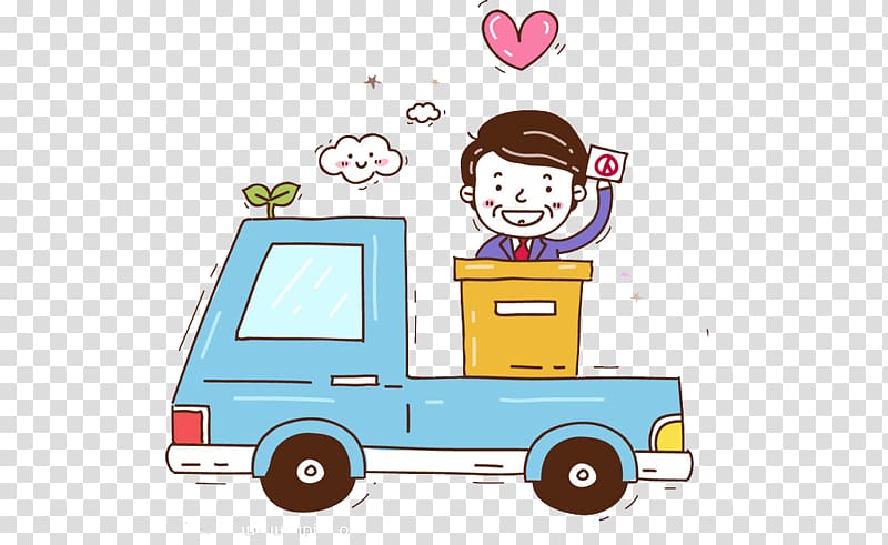 United States presidential election Elections in South Korea Voting, Creative truck into town transparent background PNG clipart